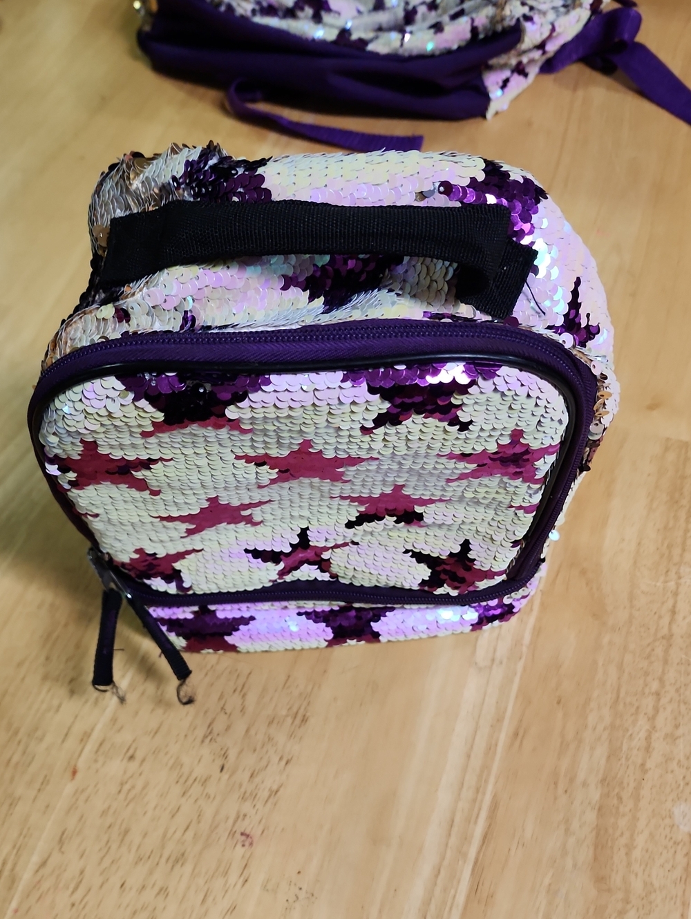 Accessory Innovations Kids Purple Reversible Sequin Star Backpack & Lunchbox Set - Picture 13 of 16